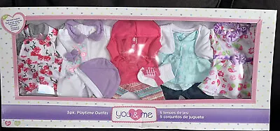 You & Me 5pack Playtime Outfits ToysRus Mix&Match Babydoll Retried Fits 12”-14” • $76.88