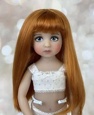 Doll Wig - Miranda 7-8 - Fits Effner Little Darling - 8 Colors - Long Straight W • $23.95