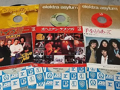 QUEEN Singles 7  Vinyl Collection RARE US & JAPANESE PRESS LOT Bohemian Rhapsody • £18.50