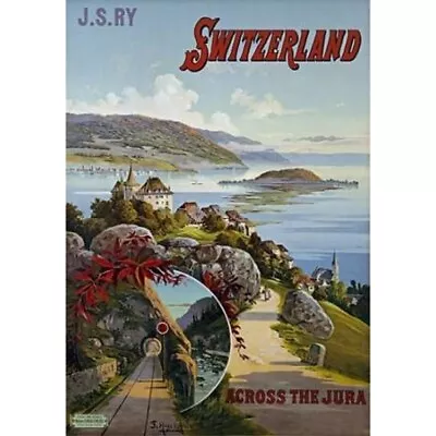 Switzerland Across The Jura Poster Print By Hugo D Alesi • $19.15