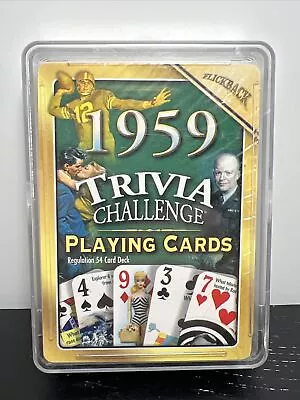 Vintage Trivia Challenge Playing Cards 1959 Unopened Free Shipping • $10.98