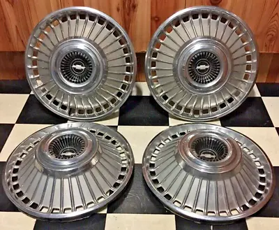 4 Vintage 1963 1964 Chevrolet Chevy Belair Impala Corvair Hubcaps Wheel Covers • $495