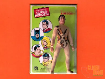 Mego Tarzan 2x3  Fridge/locker Magnet Box Art  • $3.75