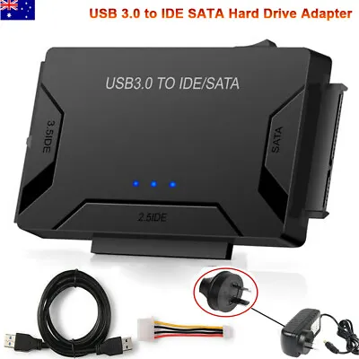 $15.95 • Buy USB 3.0 To 2.5 /3.5 IDE SATA Hard Drive Disk Converter External  HDD/SSD Adapter
