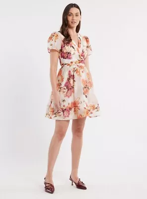 BNWT - Review Australia -  La Vie En Rose Mini Dress  - Ivory/multi - RRP$349 • $169.99