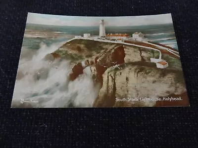 South Stack Lighthouse Holyhead Postcard Hand Coloured Anglesey - 82384 • £1.50