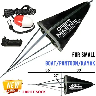 $85.37 • Buy Drift Sock For Small Fishing Boat Pontoon Kayak Trolling Bag Drift Chute Drogue