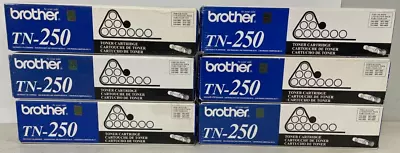 Lot Of 6 New Brother TN-250 Toner Cartridge FAX-2800 3800 MFC-4800 6800 DCP-1000 • $64.99