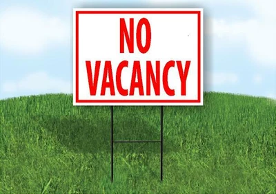 $19.99 • Buy NO VACANCY RED Yard Sign Road With Stand LAWN SIGN