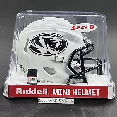 Missouri Tigers Speed Mini Helmet Riddell NCAA Matte White New! • $32.99