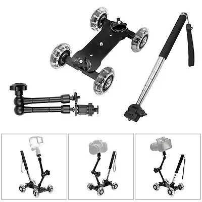 Camera Table Slider Dolly Desktop Mini Video Car Stabilizer For DSLR Camera • $56.99