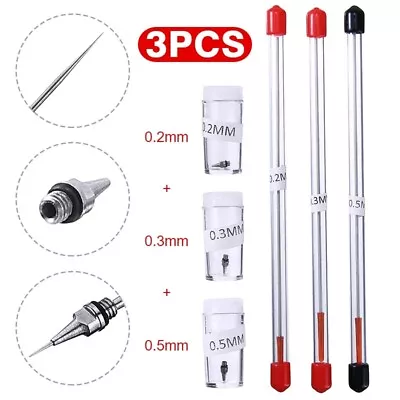 £7.81 • Buy 0.2-0.5mm Airbrush Needle Nozzle & Nozzle Cap Kit Airbrush Spray Gun Accessories