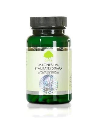 Magnesium Taurate 50mg 60 Capsules - G&G Vitamins • £17.15