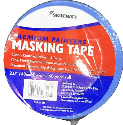 Lot To Of 8 Skilcraft Painters Masking Tape 5.70 Mil X 60 Yd Length X 2  Width • $37.90