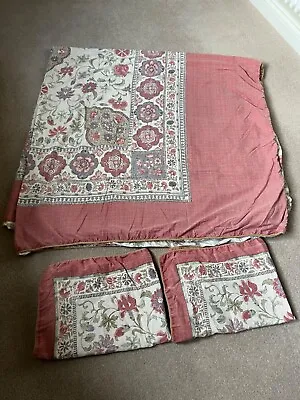 V&A Kalamkari King Size Duvet Cover And 2 Oxford Pillow Cases • £35