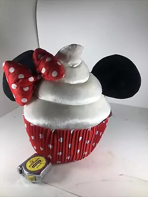 Disney Parks Scented 15  Plush Minnie Mouse Cupcake WEars & Bow New W Tags LB • $5.99