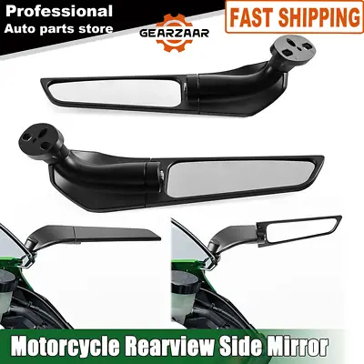 For Yamaha YZF R1 R3 R6 Adjustable Side Mirrors Rearview Wind Wing Mirror Pair • $22.99