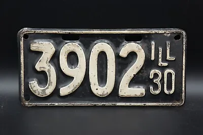 1930 ILLINOIS License Plate Low # 3902 - Shorty 9.25 Inches • $99.99