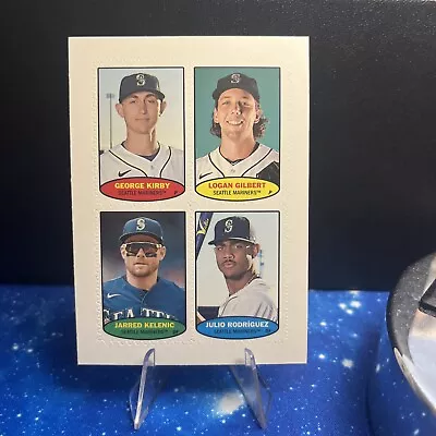 2023 Topps Heritage Stamp Kirby/Gilbert/Kelenic/Rodriguez Seattle Mariners • $3