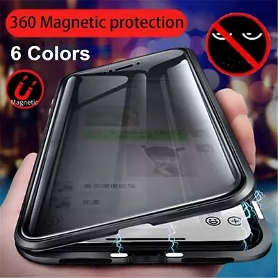 Privacy Anti Spy Magnetic 360 Protective Case For IPhone 15 Pro MAX 14 13 12 11 • $9.47