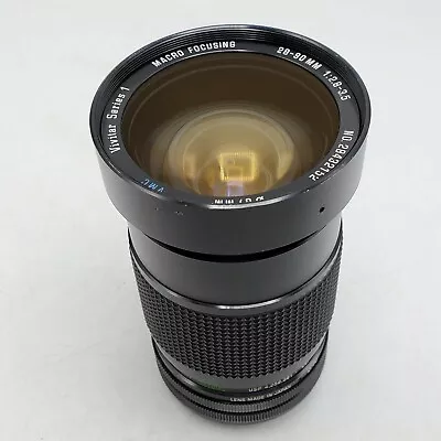 Vivitar Series 1 28-90mm F2.8-3.5 VMC Zoom Lens For Canon FD Mount Cameras • $43.05