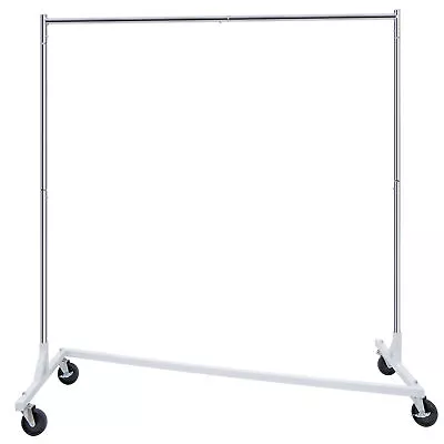 $46.58 • Buy Durable Commercial Garment Rack Rolling Collapsible Clothing Shelf Z-Base
