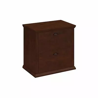 Bush Furniture Yorktown 2 Drawer Lateral File Cabinet Antique Cherry • $363.59