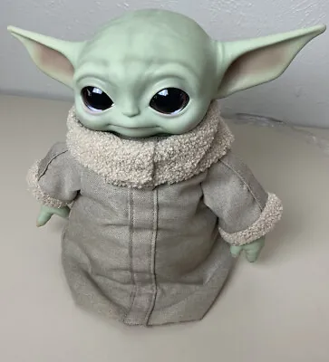 Star Wars Mandalorian The Child Baby Yoda Plush Toy 11.5  Tall Gift Mattel EUC • $25