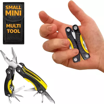 Mini Multitool Knife 12 In 1 - Small Pocket Multi Tool With Knife And Pliers - B • $12.75