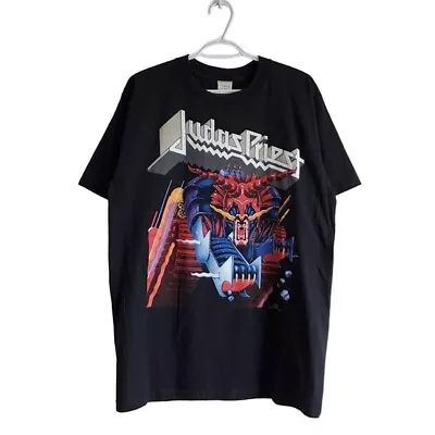 Vintage 90s Judas Priest Defenders Of The Faith Graphic Band Shirt Size L • $109.24