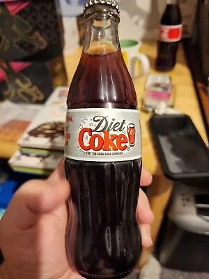 Vintage Diet Coke Bottle  Glass 330 Ml With Cap UNOPENED 1997 • $15
