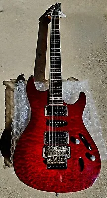 Ibanez S Series S470 QS Electric Guitar Transparent Red Made In Korea • $549