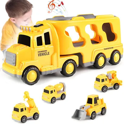 5-In-1 Friction Powe Construction Toddler Truck Toys For 3 4 5 6 Year Old Boys • $10.99