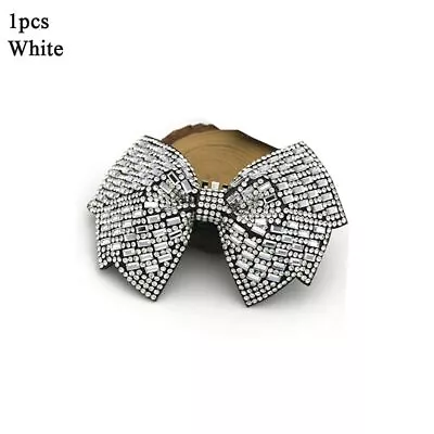 £4.92 • Buy Manual Bead Bow Shoe Clips Crystal Rhinestones Shoes Accessories Shoe Buckles