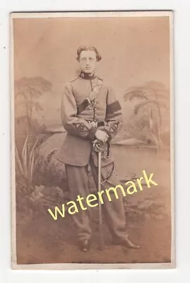 Ensign Wallwork 27th Lancashire Rifle Volunteers 1860s CDV • £22.95