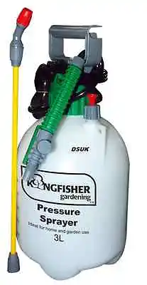 £14.99 • Buy 3 L Kingfisher Pressure General Purpose Outdoor Garden Sprayer Weed Pest Spray