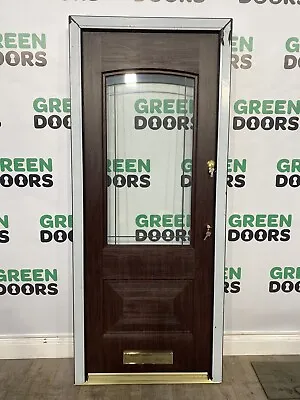 Composite Front Door Rosewood Double Glazed External Grp Pvc Brand New Brown • £349.90