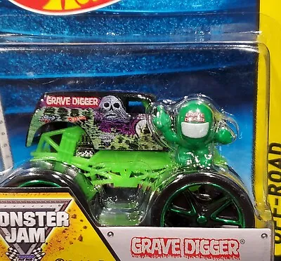 $14.99 • Buy Hot Wheels Grave Digger Monster Jam Truck Off-Road 2013 W/Figure #39 1:64 4X4
