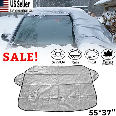 Car Windshield Snow Cover Sun Shade Winter Rain Dust Ice Frost Guard Protector • $6.99