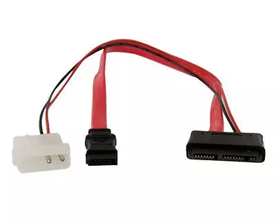 StarTech MCSATAF20 12in Micro SATA To SATA With LP4 Power Adapter Cable • $19.99