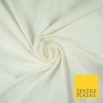 £1.50 • Buy IVORY Stretch Cotton Drill Fabric Twill Upholstery Uniform Workwear 57  7185