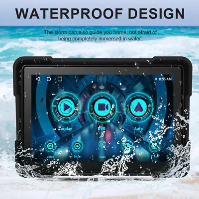 IPX7 Waterproof 5  IPS Wireless CarPlay Motorcycle GPS Navigation Android Auto- • $89.99