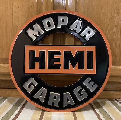 Mopar Hemi Garage Sign Metal Wall Decor Dodge Car Gas Oil Bar Pub • $52