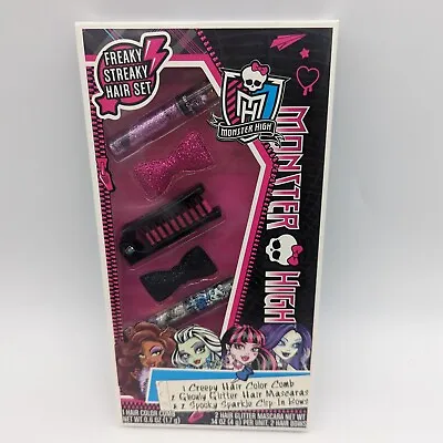 Monster High Freaky Streaky Hair Set 2014 Mattel Color Comb Bows Hair Mascaras • $19.99