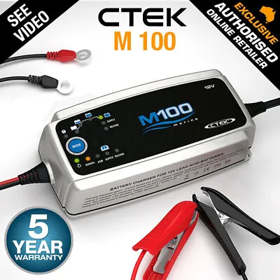 CTEK M100 7 Amp Smart Marine Battery Charger 7A 12V Car Boat AGM Deep Cycle • $234