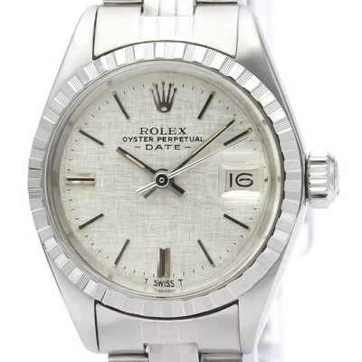 $2359.99 • Buy Vintage ROLEX Oyster Perpetual Date 6924 Steel Steel Ladies Watch BF553065