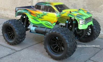 $231.60 • Buy RC Nitro Gas Monster Truck HSP 1/10 Car 4WD  RTR With Pivot Ball Suspension