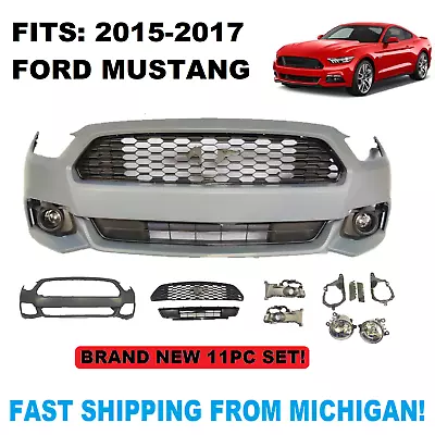 NEW Front Bumper Cover For 2015 2016 2017 Ford Mustang 15 16 17 • $499