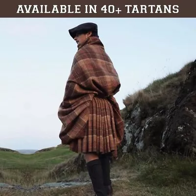 Men's Traditional 16th Century Great Kilt Scottish Vintage Tartan Great Kilt • $89.99