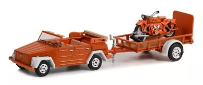 Greenlight 32260-C Hitch & Tow 1973 Volkswagen Thing W/ 1920 Indian Scout 1:64 • $23.95